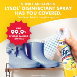 Lysol Disinfectant Spray, Sanitizing and Antibacterial Spray, Deodorizer, Lemon Breeze, 19 oz - Thumbnail 7