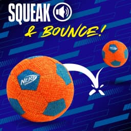 Nerf Dog X-Weave Squeak Soccer Ball for Large Dogs - Thumbnail 2