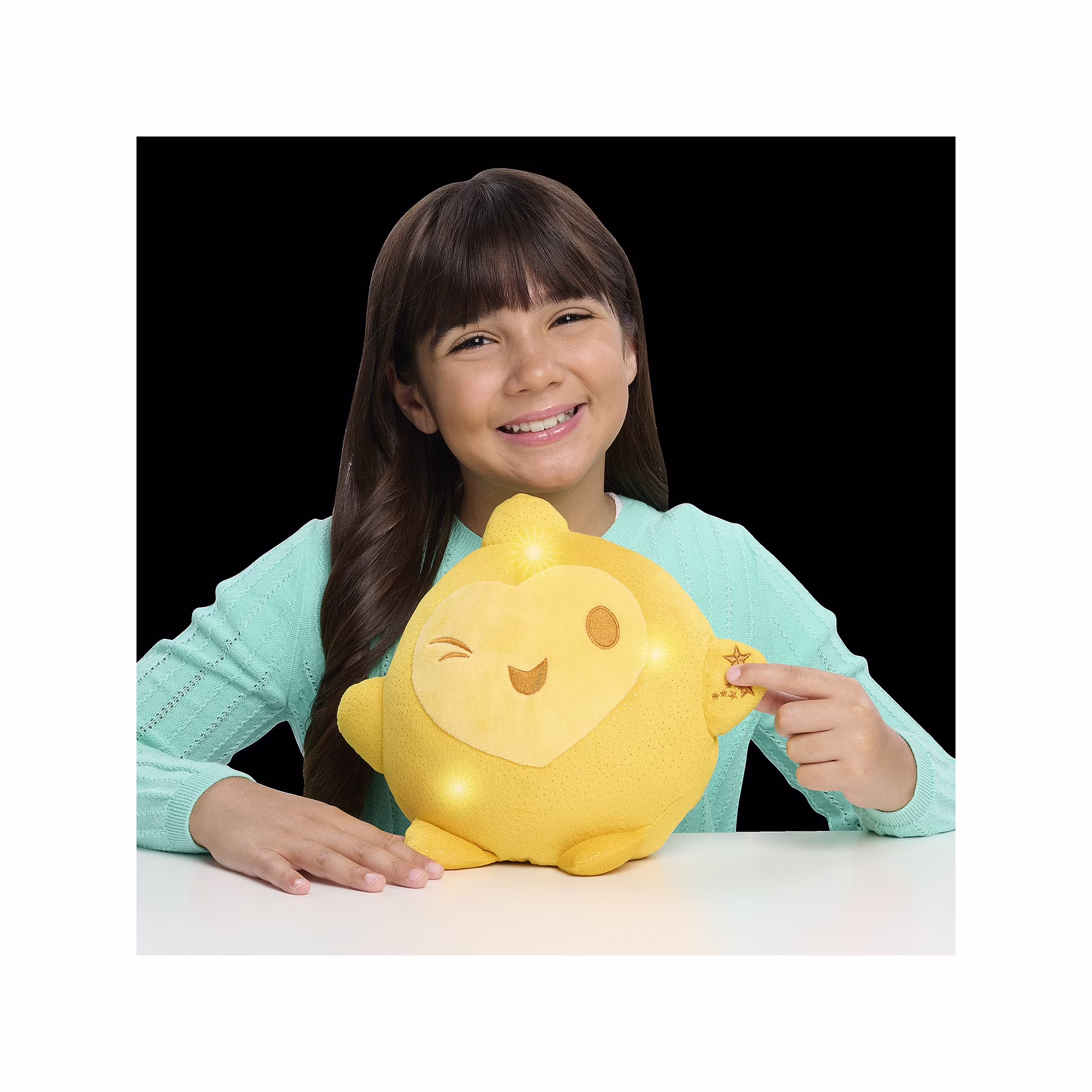 Disney Wish Hug & Wish Star 10-Inch Glowing Stuffed Star Light-Up Toy for Toddlers, Ages 3 and up - Thumbnail 4