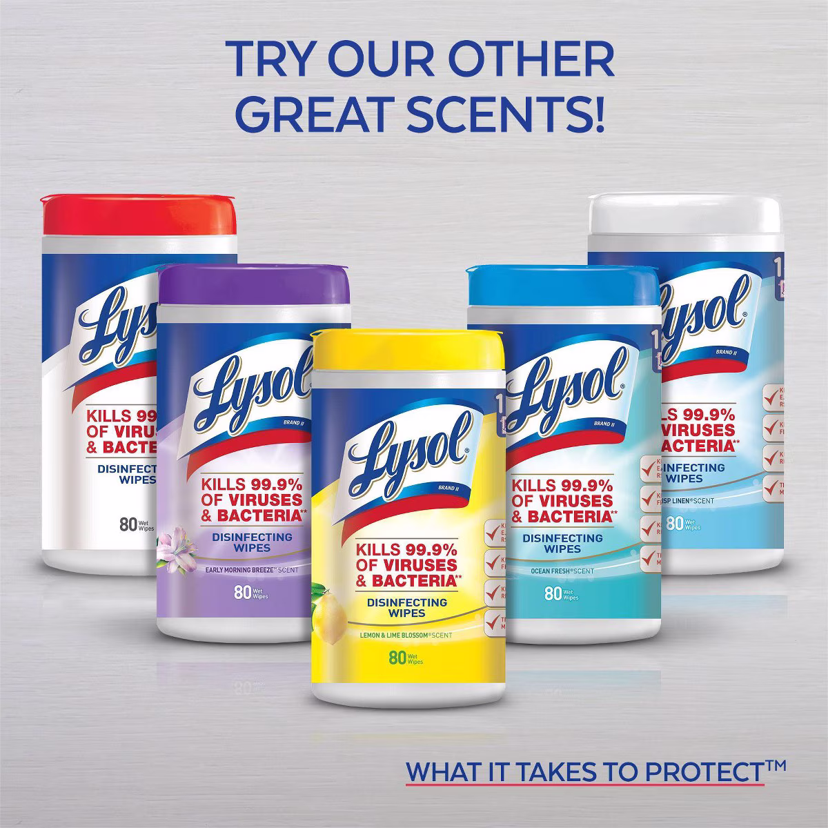 Lysol Lemon and Lime Blossom Disinfecting Wipes - Thumbnail 8