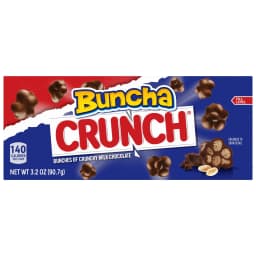 Buncha CRUNCH Candy, Pieces of Creamy Milk Chocolate with Crisped Rice, Movie Theater Candy, Concession Box, 3.2 oz - Thumbnail 10