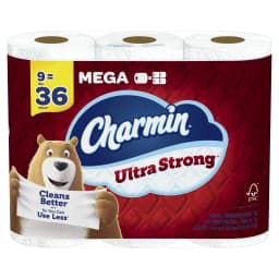 Charmin Ultra Strong Toilet Paper, 9 Mega Roll - Thumbnail 1