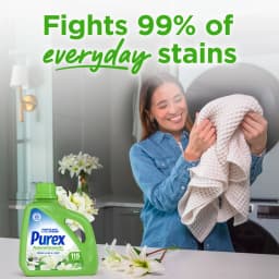 Purex Natural Elements Liquid Detergent, Fresh Lilies & Linen, 150 fl oz, 115 loads - Thumbnail 5