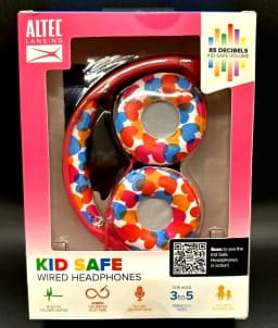 RHEA- Altec Lansing Kid Safe Wired Headphones - Girls, Ages 3-5 - Thumbnail 1