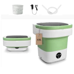 Daretodo Portable Washing Machine, 13L High-Capacity for Underwear, Baby Clothes and Socks,Complimentary drain basket and drain pipe,for family - Thumbnail 1