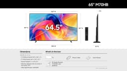 Samsung 65” Class M70HB Series Mini LED 4K UHD Samsung Vision AI Companion Smart Tizen TV 2026 - UN65M70HBFXZA - Thumbnail 11