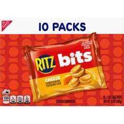 RITZ Bits Cheese Sandwich Crackers, Lunch Snacks for Kids and Adults, 10 Snack Packs - Thumbnail 16