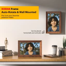 Kodak 10-inch WIFI Digital Picture Frame with 32GB Storage, IPS Touch Screen, Gift for Loved One – Wood - Thumbnail 4