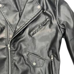 hotojiny Men's PU Leather Jacket Vintage Motorcycle Collared Outwear Coat Fall Fashion Zipper Biker Jacket for Big and Tall - Thumbnail 5