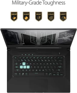 ASUS TUF Dash 15.6” IPS 144Hz Gaming Laptop PC 4-Core Intel i7-11370H NVIDIA GeForce RTX 3050 Ti 4GB GDDR6, 1 TB SSD - Thumbnail 9