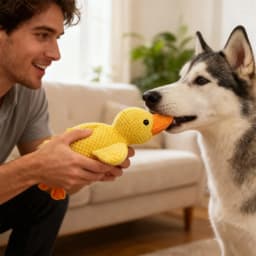 Chew-Proof Squeaky Plush Toy For Dogs & Cats,Pet Plush Chew Toy,Pet Enrichment Toys,Gifts for Pets and Pet Lovers(C) - Thumbnail 5