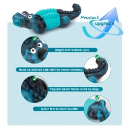 Aelflane Dog Toys for Aggressive Chewers,Indestructible Dog Toys,Durable/Tough Dog Chewing Toys for Large Breed,Blue - Thumbnail 5