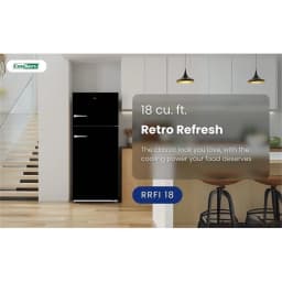 Conserv 30in RETRO Refrigerator 18cf Top Mount FACTORY INSTALLED ICE MAKER 110V - Thumbnail 18