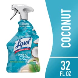 (2 pack) Lysol® All-Purpose Cleaner, Sanitizing and Disinfecting Spray, to Clean and Deodorize, Coconut & Sea Minerals Scent, 32 fl oz - Thumbnail 2