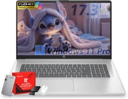HP 17 inch Business Laptop - AMD Ryzen 5 7430U, 17.3" FHD IPS Display, Webcam, Wi-Fi 6, 8GB RAM + 512GB SSD - Thumbnail 1