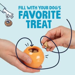 goDog Looper Puzzle Dog Toy, Orange, One Size - Thumbnail 4