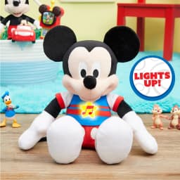 Disney Junior Mickey Mouse Funhouse Singing Fun Mickey Mouse 13 Inch Lights and Sounds Feature Plushie, Sings The Wiggle Giggle Song Baby and Toddler - Thumbnail 5