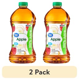 (2 pack) Great Value 100% Apple Juice, 96 fl oz - Thumbnail 1