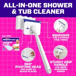 Mr. Clean Shower & Tub Scrubber, Starter Kit, 1 Scrubber & 2 Erasers - Thumbnail 7