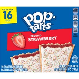 Pop-Tarts Toaster Pastries, Breakfast Foods, Kids Snacks, Value Pack, Frosted Strawberry (16 Pop-Tarts) - Thumbnail 10