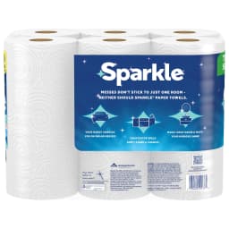 Sparkle Tear-A-Square Paper Towels, 6 Double Rolls, 110 Sheets per Roll - Thumbnail 13