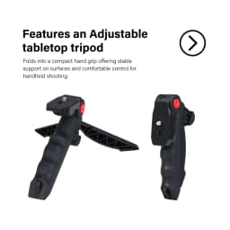 onn Portable LED Video Light Kit with Tripod Grip, Smartphone Holder & Bluetooth Remote for Vlogging, Streaming, and Photography - Thumbnail 6