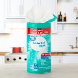 Great Value Disinfecting Wipes, Lemon and Fresh Scent, 225 Count, 3 Pack - Thumbnail 2