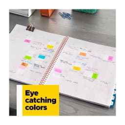 Post-it Page Marking Flags Dispenser, 5 Bright Colors, 20 Flags per Color, 100 Flags per Dispenser - Thumbnail 6