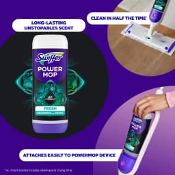 Swiffer PowerMop Solution with Unstopables Fresh Scent, Double Pack - Thumbnail 2