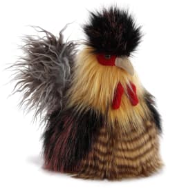 Aurora - Medium Multicolor Luxe Boutique - 10.5" Jacques Rooster-Cockerel - Exquisite Stuffed Animal - Thumbnail 2
