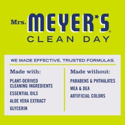 Mrs. Meyer's Clean Day Liquid Dish Soap, Lemon Verbena Scent, 16 fl oz - Thumbnail 5
