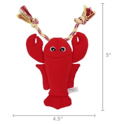 Vibrant Life Summer Floating Red Lobster Dog Toy with Rope, Chew Level 2 - Thumbnail 5