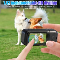B-Qtech Mini Body Camera 128GB, 1080P Action Cam with 1.5" Touch Screen & Charging Case, Wearable Video Recorder - Thumbnail 9