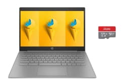 HP HD 14" Chromebook Laptop for Student and Business, 4GB RAM 192GB Storage(64GB eMMC + 5ave 128GB Flash Memory) - Thumbnail 1