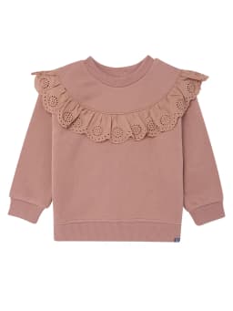 Modern Moments by Gerber Toddler Girl Eyelet Ruffle Sweatshirt Tunic and Legging Set, Sizes 12M-5T - Thumbnail 2
