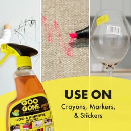 Goo Gone Sticky Adhesive Remover, Spray Gel, Orange Citrus Scent, 12 Fl Oz - Thumbnail 4