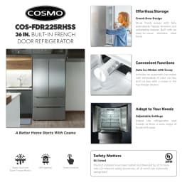 22.5 cu. ft. 4-Door French Door Refrigerator in Stainless Steel - Thumbnail 2