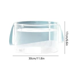 Collapsible Bucket for Camping & Travel - Lightweight PVC Foldable Storage Container with Handle, Outdoor Water Washing Soaking Laundry, Compact - Thumbnail 3