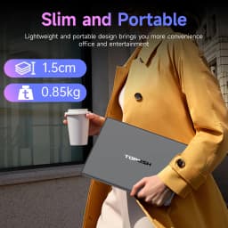 Metal Case Portable Business Mini Laptop Computer Office Travel & Students, Work small Laptop - Grey Laptop - Thumbnail 7