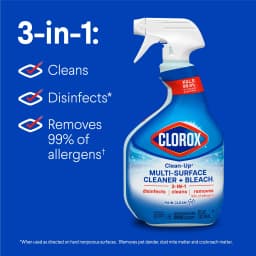 Clorox Clean-Up Multi-Surface All Purpose Cleaner with Bleach, Rain Clean, 32 fl oz - Thumbnail 3