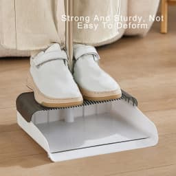 Broom with Dustpan Combo Set 54" Long Handle Adjustable Length Stainless Steel Broomstick Standing Dust Pan and Broom Set for Office Home Kitchen - Thumbnail 6
