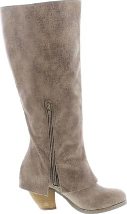 Not Rated Womens Sassy Classy Lace Detail Stacked Heel Knee-High Boots - Thumbnail 6
