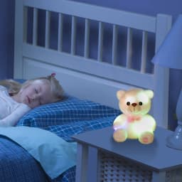 Valentines Day Teddy Bear Stuffed Animals, LED Teddy Bear Plush Doll for Kids Toddler Adult, Birthday Christmas Day Gift for Boys Girls, 8 inch, White - Thumbnail 4