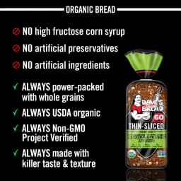 Dave's Killer Bread Organic Thin Sliced 21 Whole Grains and Seeds Bread, 20.5 oz - Thumbnail 2