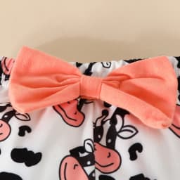 Dagaeig 3 Months Baby Girl Clothes Long Sleeve Romper Set Floral Fall Outfits Cute Baby Clothes Girl(Orange,0-3 Months) - Thumbnail 4