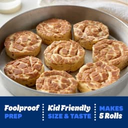 Pillsbury Cinnamon Rolls with Original Icing, Refrigerated Canned Pastry Dough, 5 Rolls, 7.3 oz - Thumbnail 3