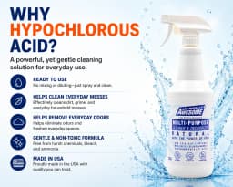 LA's Totally Awesome Hypochlorous Acid Spray (Pack of 3) - Multi Surface Cleaner, Pet & Family Safe, Non-Toxic Surface Cleaner & Odor Remover, No - Thumbnail 3