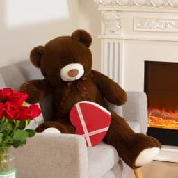 HollyHOME 36 Inch Giant Teddy Bear Big Plush Stuffed Animal Soft Cuddly Toy Gift for Girlfriend Kids Valentine's Day Chocolate - Thumbnail 6