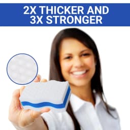 (25 Pack) Extra Durable Eraser Sponge by SCRUBIT - Kitchen, Bathroom, Floor & Wall Cleaner -Melamine Magic Cleaning Sponges - Extra Thick Erasers - Thumbnail 3