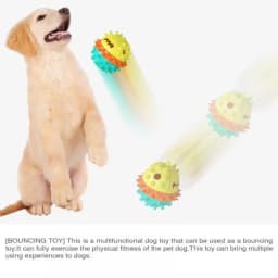 Dog Teething Toys Ball Non Toxic Durable Dog IQ Puzzle Chew Toys for Puppy Small Large Dog Teeth Cleaning/Chewing/Playing/Treat Dispensing Dog Toys - Thumbnail 4
